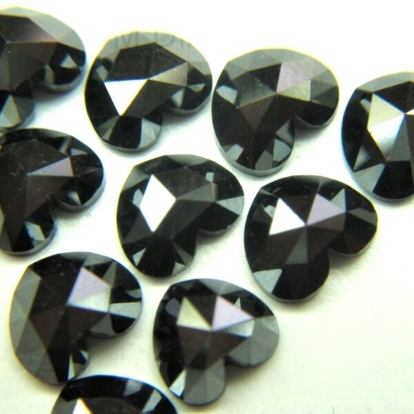 Black Heart Cut Diamonds (Treated)