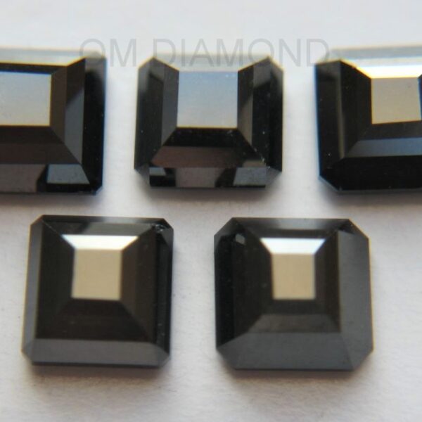 Black Fancy Square Cut Diamonds (Treated)