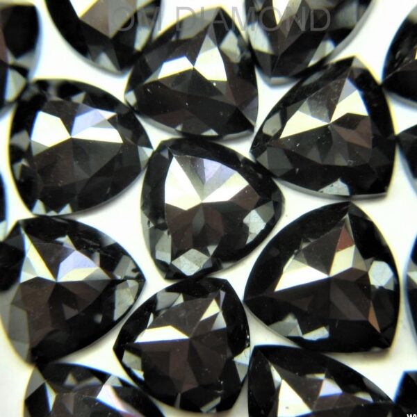 Black Trillion Cut Diamonds (Treated)