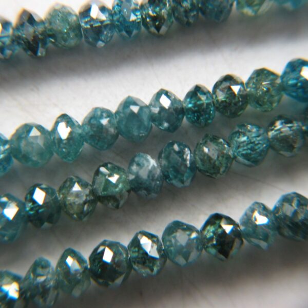 Blue Diamond Beads (Color-Enhanced)