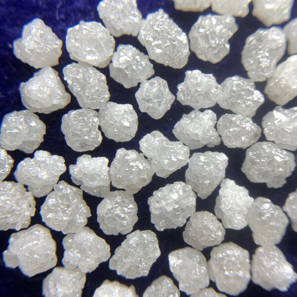 White Salt like Rough Diamonds