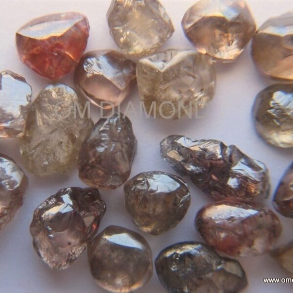 Glossy Fancy Colors Rough Diamonds