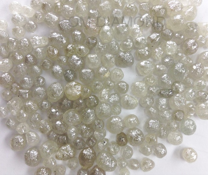 Grey Small Round Rough Diamond Balls