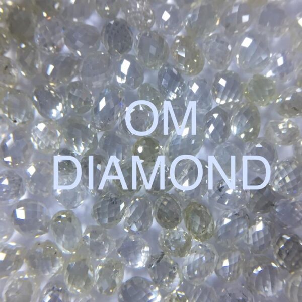 Light Color Briolette Diamonds