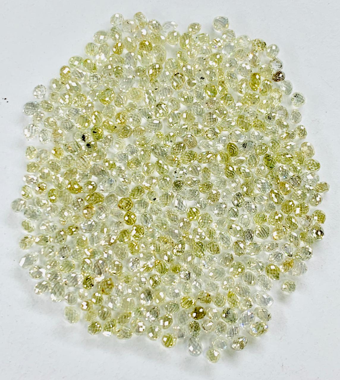 Yellow Briolette Diamonds