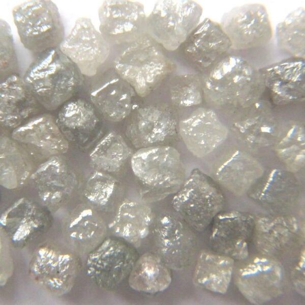 Grey Rough Cube Diamonds