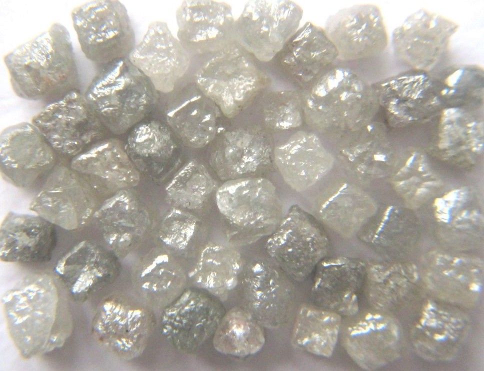 Grey Rough Cube Diamonds