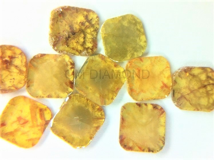 Yellow Square Diamond Slices