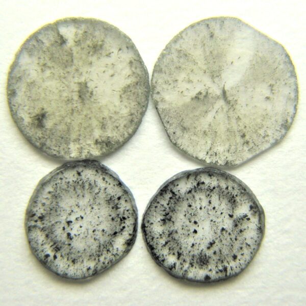 Salt & Pepper Round Diamond Slices