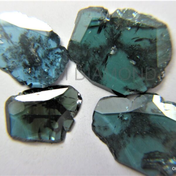 Blue Color Diamond Slices (Enhanced)