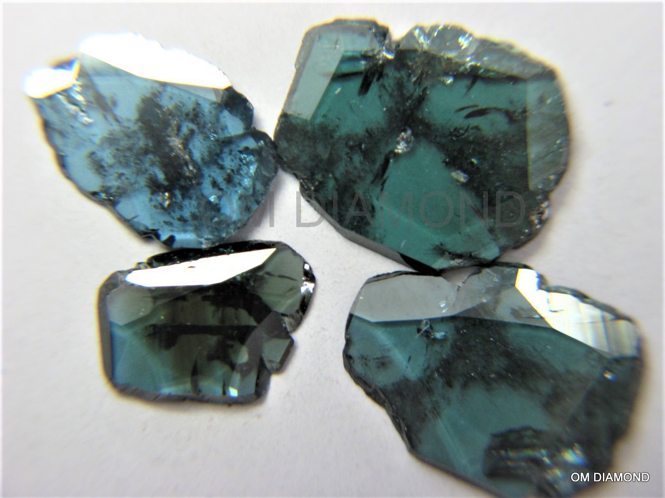 Blue Color Diamond Slices (Enhanced)