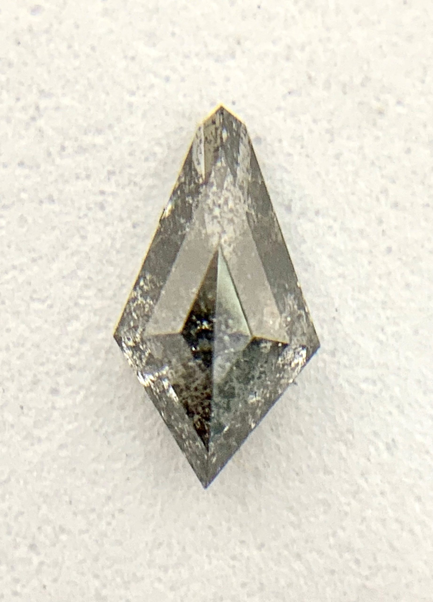 Kite Cut Salt and Pepper Diamond