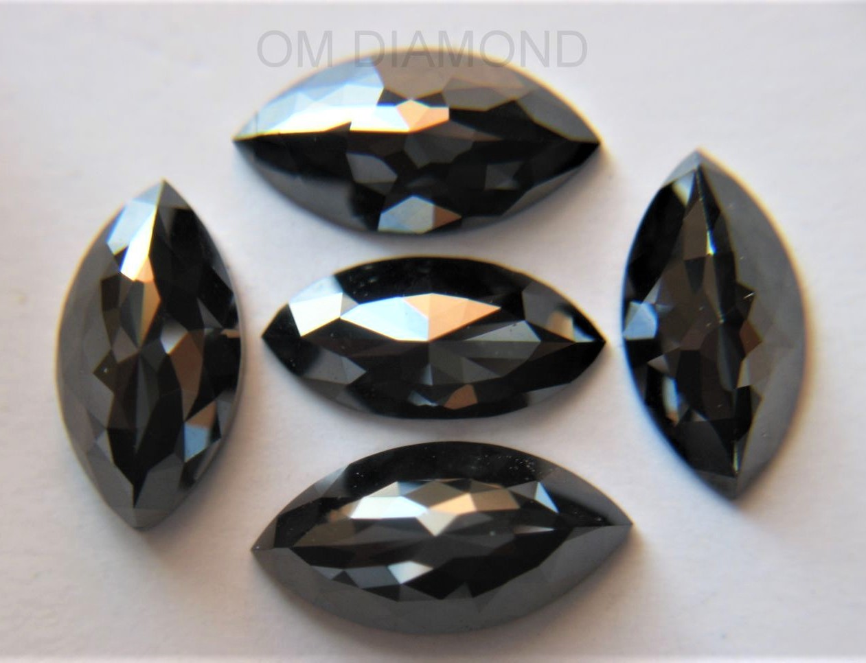 Black Marquise Cut Diamonds (Enhanced)