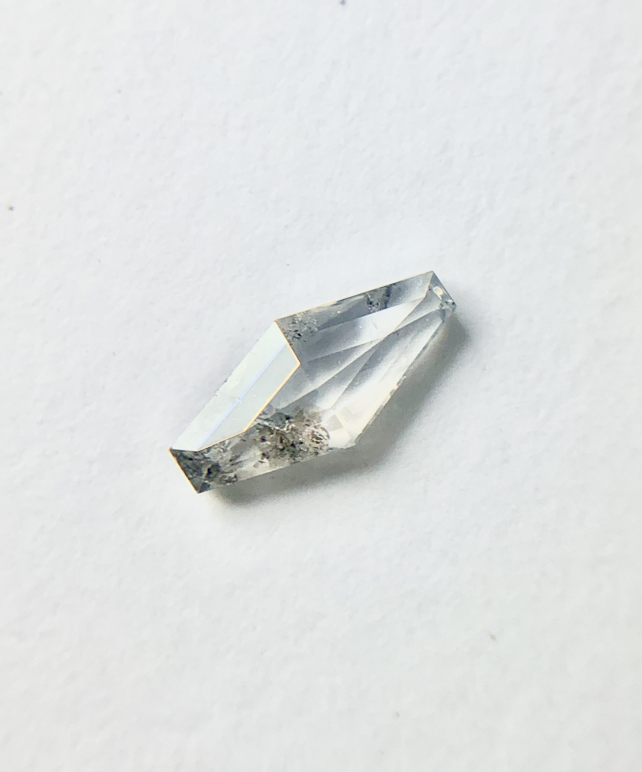 Geometric Cut Light Grey Color Diamond - Image 2