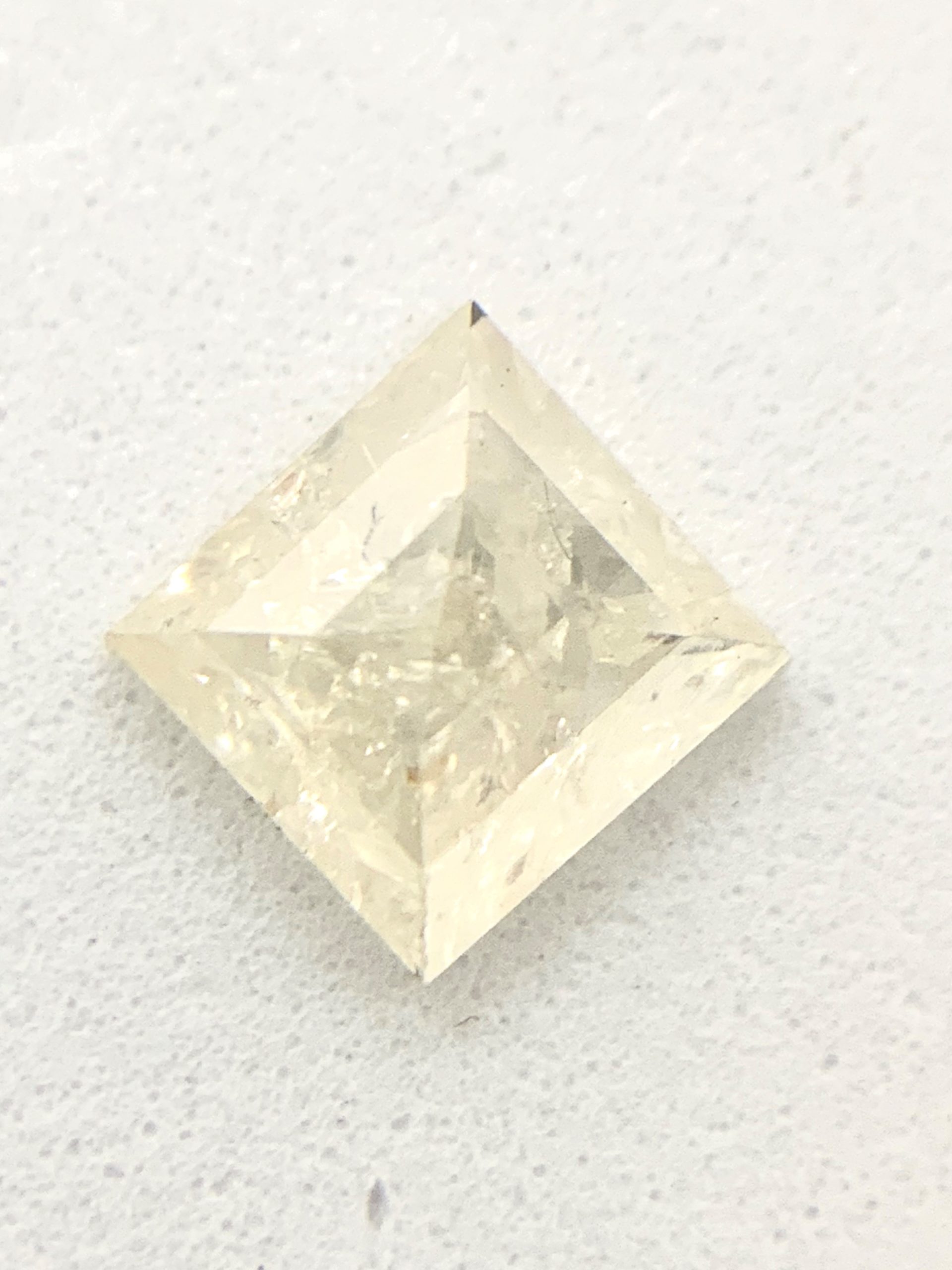 Square Cut Opaque Color Diamond
