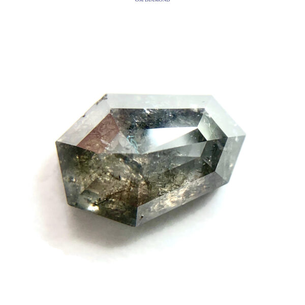 Shield Cut Salt and Pepper Diamond