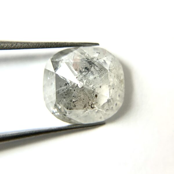 Salt and Pepper Cushion Cut Diamond
