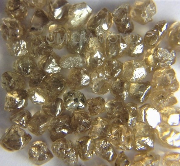 Yellowish Brown Rough Diamonds