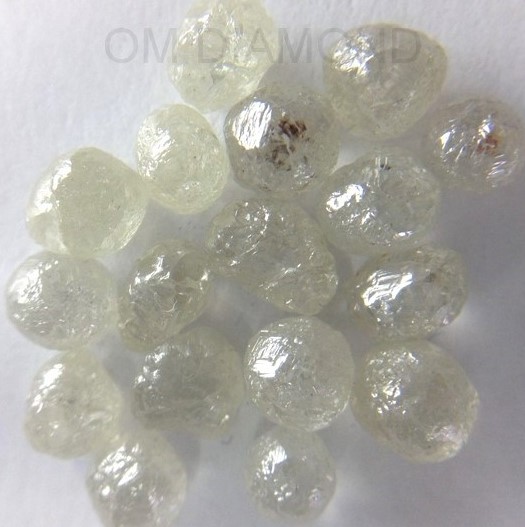 Light Yellow/Brown Roundish Rough Diamonds