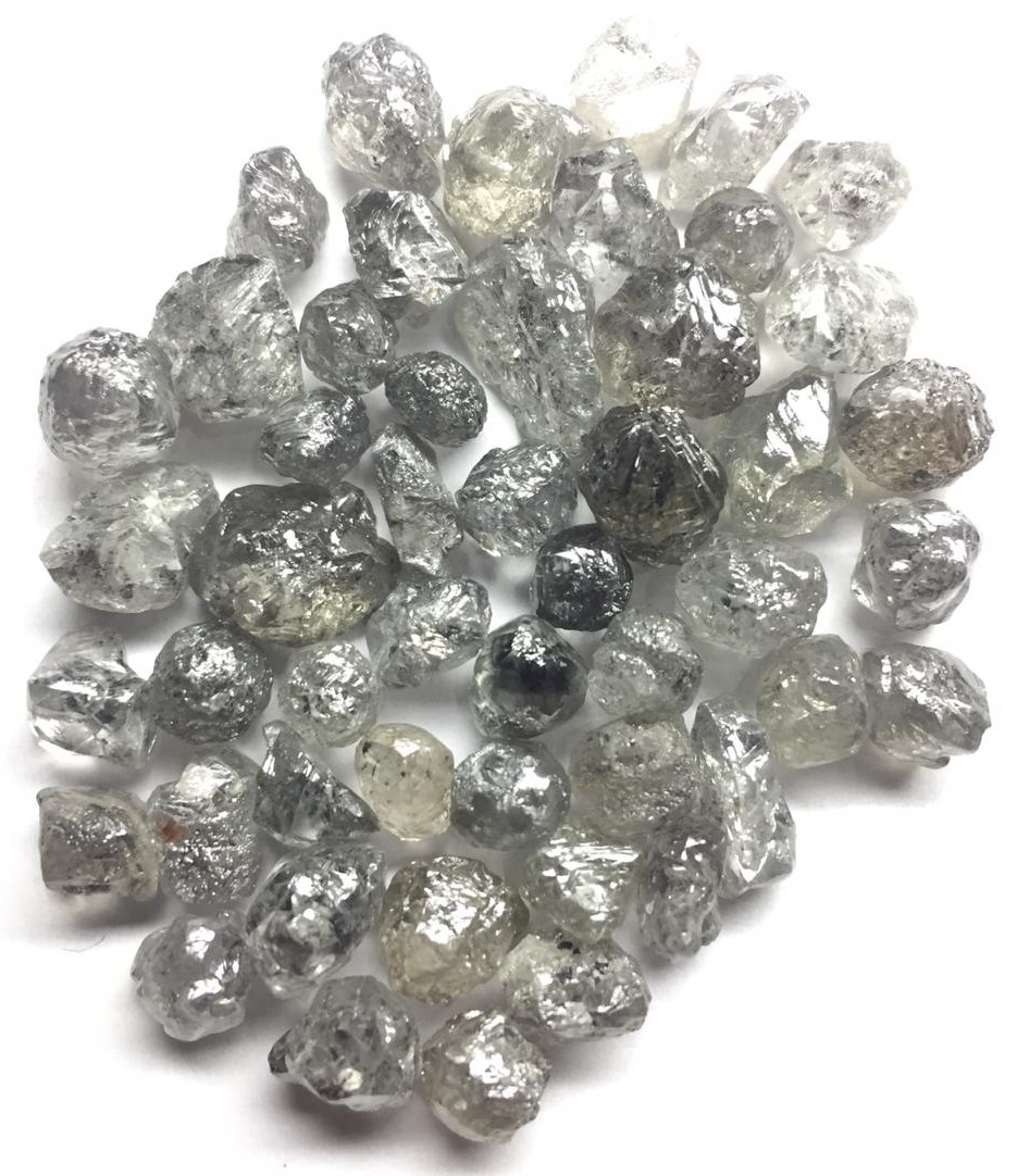 Salt & Pepper Rough Diamonds