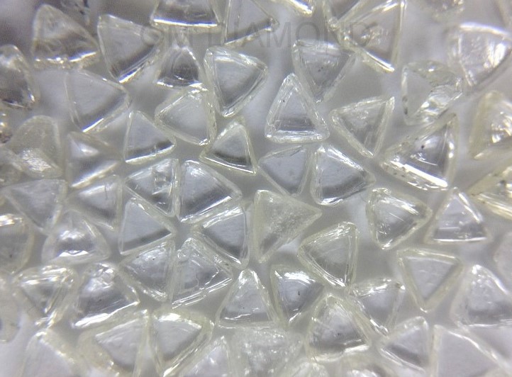 Natural Triangle Rough Diamonds