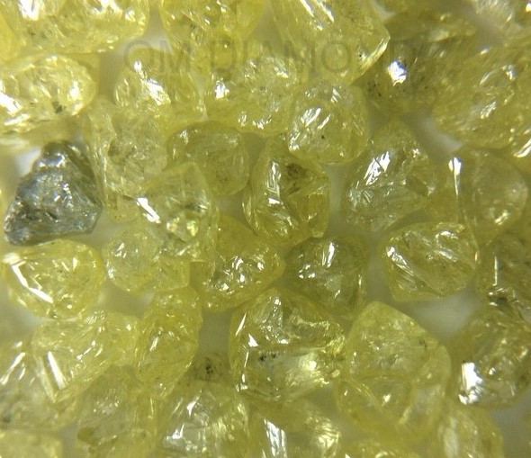 Natural Yellow Rough Diamonds