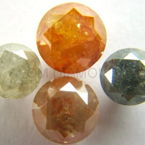Natural Color Round Brilliant Cut Diamonds