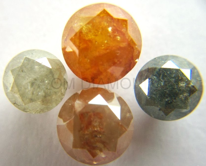Natural Color Round Brilliant Cut Diamonds