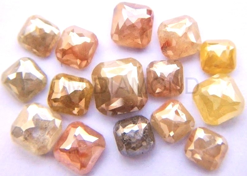 Rustic Color Cushion Cut Diamonds