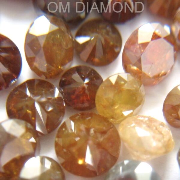 Rustic Round Brilliant Cut Diamonds