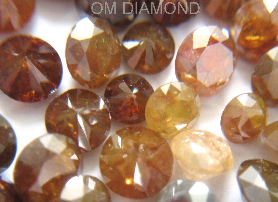 Rustic Round Brilliant Cut Diamonds