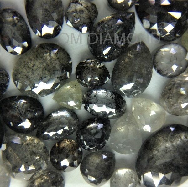 Salt & Pepper Fancy Shape Diamonds