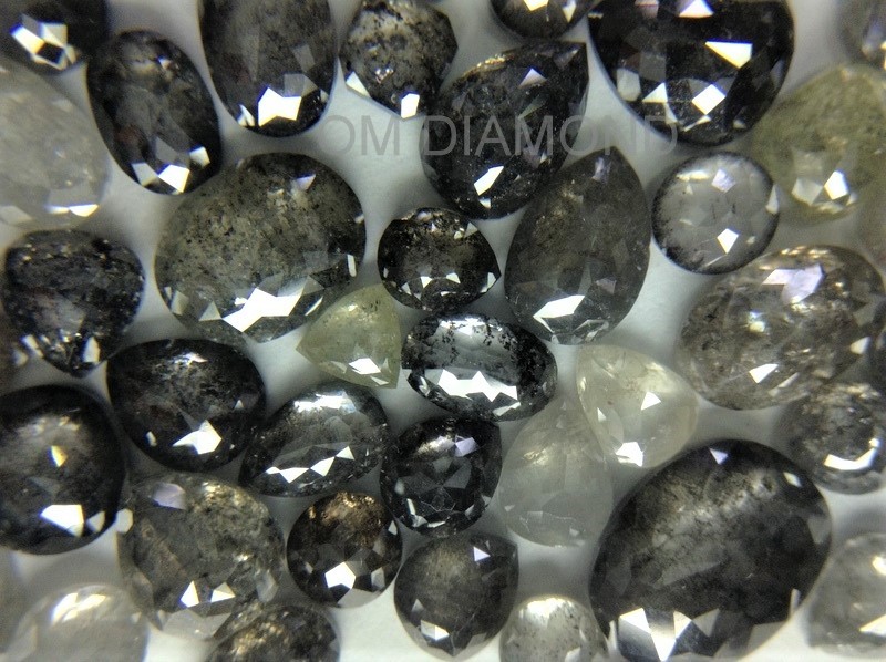 Salt & Pepper Fancy Shape Diamonds