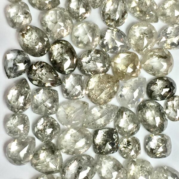 Salt & Pepper Diamonds in Mix Fancy Shapes