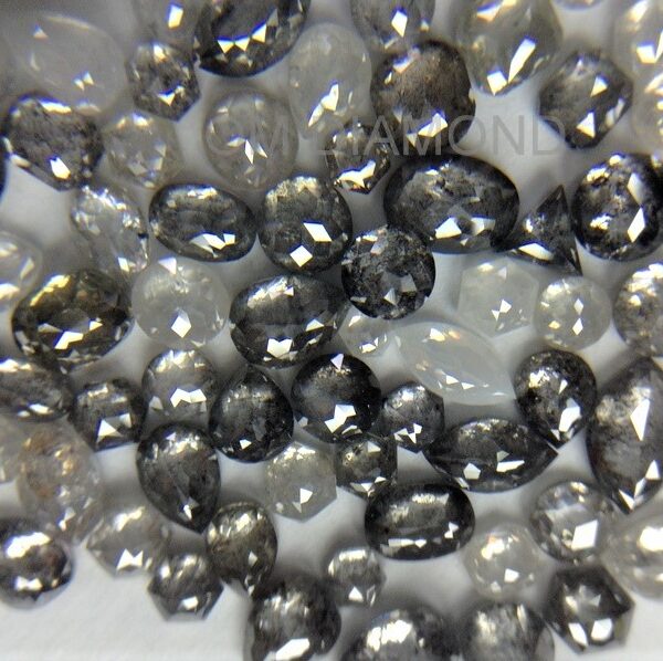 Salt & Pepper Fancy Shape Diamonds