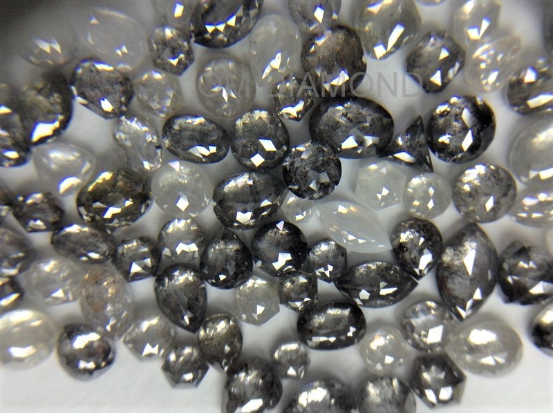 Salt & Pepper Fancy Shape Diamonds