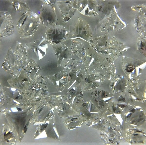 White Fancy Fan Cut Diamonds