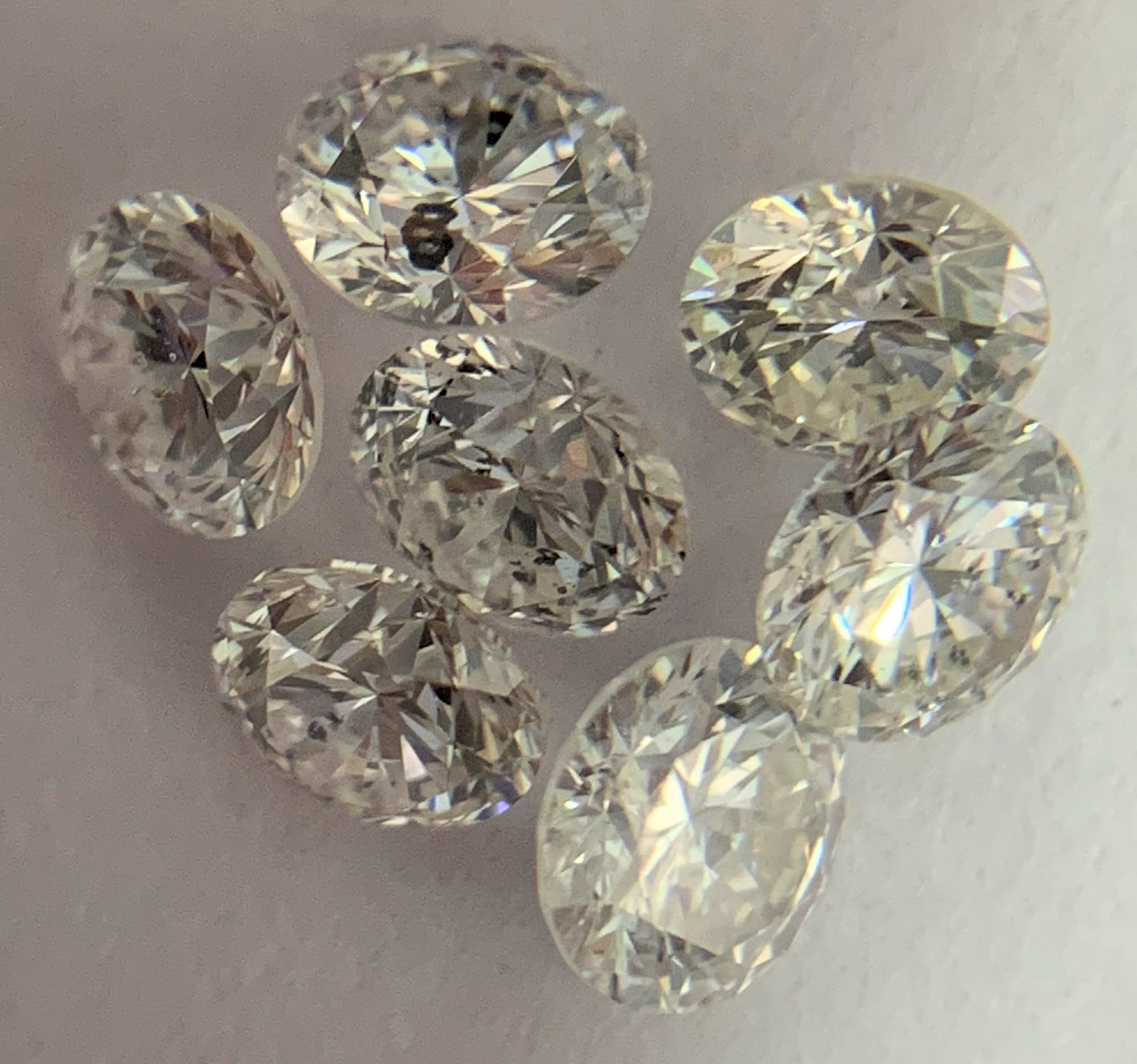 Salt & Pepper Round Brilliant Cut Diamonds
